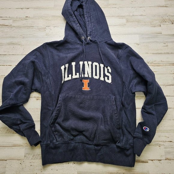 Champion Other - VTG Illinois Fighting Illini University Champion Reverse Weave Pullover Hoodie S